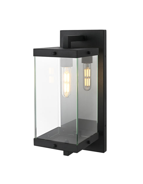 Elegant Lighting Julien 1 Light Wall Sconce W6.9 Inch E8.5 Inch H17.3 Inch in Black Model: OD408W17BK