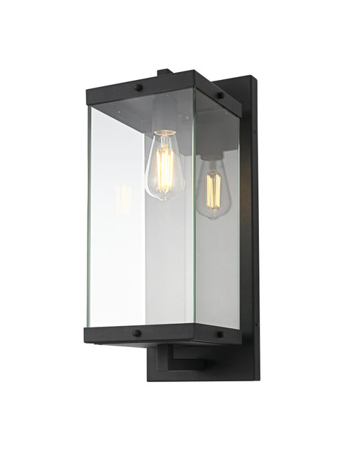 Elegant Lighting Julien 1 Light Wall Sconce W7.9 Inch E9.5 Inch H20.5 Inch in Black Model: OD408W21BK