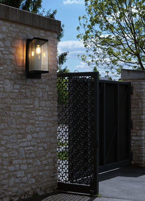 Elegant Lighting Julien 1 Light Wall Sconce W7.9 Inch E9.5 Inch H20.5 Inch in Black Model: OD408W21BK