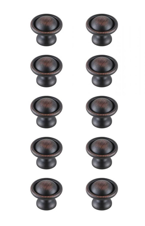 Elegant Lighting Kadea 1.2 Inch Diameter in Brushed Gold Mushroom Knob Multipack (Set of 10) Model: KB2008-GD-10PK