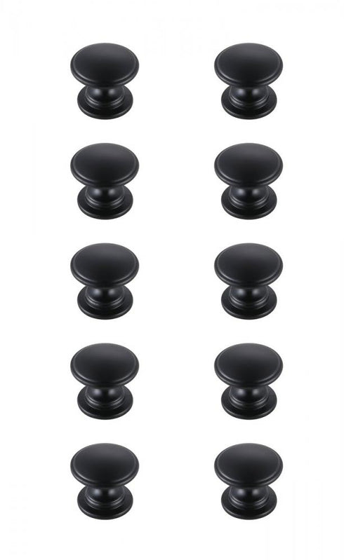 Elegant Lighting Kaid 1.2 Inch Diameter in Brushed Gold Mushroom Knob Multipack (Set of 10) Model: KB2004-GD-10PK