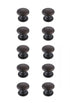 Elegant Lighting Kaid 1.2 Inch Diameter in Brushed Gold Mushroom Knob Multipack (Set of 10) Model: KB2004-GD-10PK