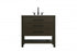 Elegant Lighting Karson Vanity Cabinet 2DW 36 Inch W x 22 Inch D x 34 Inch H in Chestnut Brown Model: VF60536MCB