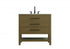 Elegant Lighting Karson Vanity Cabinet 2DW 36 Inch W x 22 Inch D x 34 Inch H in Chestnut Brown Model: VF60536MCB