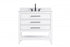 Elegant Lighting Karson Vanity Cabinet 2DW 36 Inch W x 22 Inch D x 34 Inch H in Chestnut Brown Model: VF60536MCB
