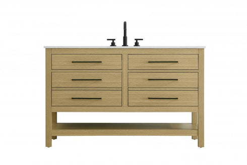 Elegant Lighting Karson Vanity Cabinet 4DW 60 Inch W x 22 Inch D x 34 Inch H in Chestnut Brown Model: VF60560DMCB