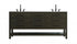 Elegant Lighting Karson Vanity Cabinet 6Dw 72 Inch W x 22 Inch D x 34 Inch H in Chestnut Brown Model: VF60572DMCB