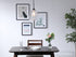 Elegant Lighting Kason 1 light in Black and Clear glass pendant Model: LD5031D8BK