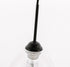Elegant Lighting Kason 1 light in Black and Clear glass pendant Model: LD5031D8BK
