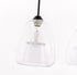 Elegant Lighting Kason 3 light in Black and Clear glass pendant Model: LD5032D36BK