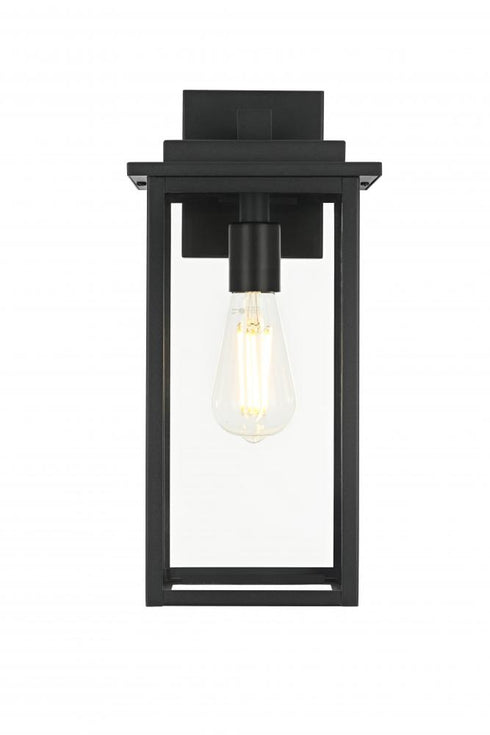 Elegant Lighting Kaysen 7 inch Outdoor Wall Sconce in Black Model: OD50126W15BK