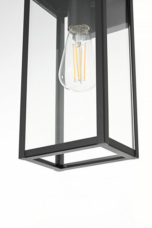 Elegant Lighting Kaysen 7 inch Outdoor Wall Sconce in Black Model: OD50126W15BK