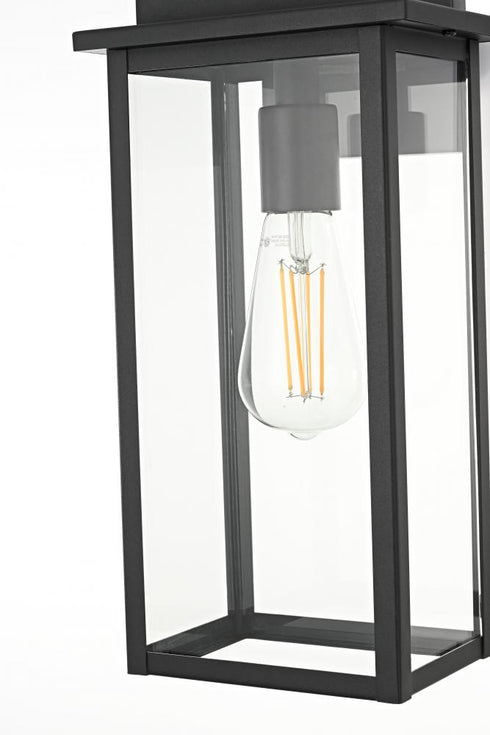 Elegant Lighting Kaysen 7 inch Outdoor Wall Sconce in Black Model: OD50126W15BK
