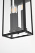 Elegant Lighting Kaysen 9 inch Outdoor Wall Sconce in Black Model: OD501W18BK