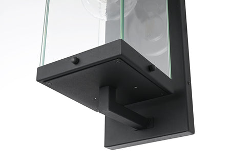 Elegant Lighting Keaton 1 Light Wall Sconce W6.9 Inch E8.5 Inch H17.3 Inch in Black Model: OD409W17BK