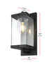 Elegant Lighting Keaton 1 Light Wall Sconce W6.9 Inch E8.5 Inch H17.3 Inch in Black Model: OD409W17BK
