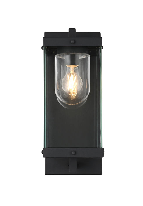 Elegant Lighting Keaton 1 Light Wall Sconce W6.9 Inch E8.5 Inch H17.3 Inch in Black Model: OD409W17BK