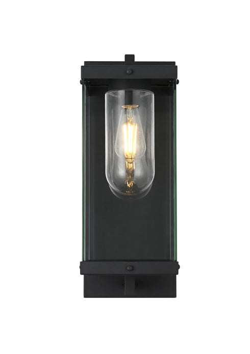 Elegant Lighting Keaton 1 Light Wall Sconce W7.9 Inch E9.5 Inch H20.5 Inch in Black Model: OD409W21BK