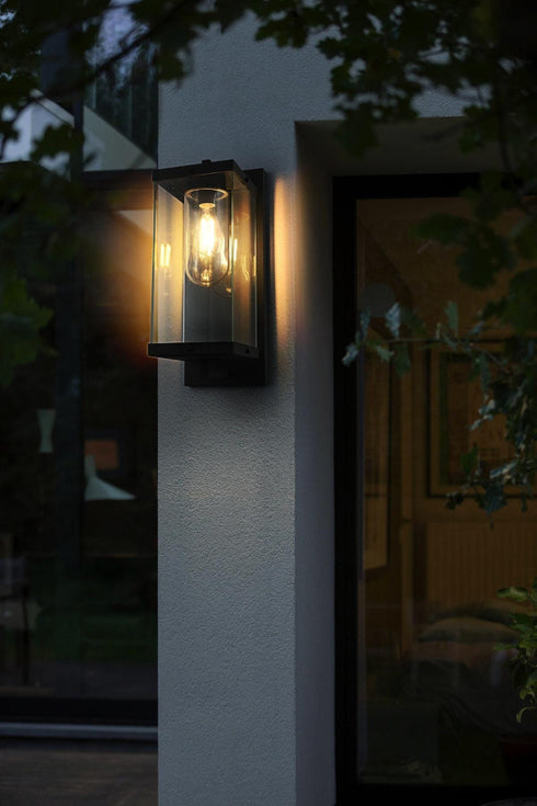 Elegant Lighting Keaton 1 Light Wall Sconce W7.9 Inch E9.5 Inch H20.5 Inch in Black Model: OD409W21BK