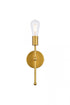 Elegant Lighting Keely 1 light black wall sconce Model: LD2356BK