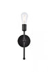 Elegant Lighting Keely 1 light black wall sconce Model: LD2356BK