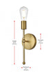 Elegant Lighting Keely 4.5 inch Wall Sconce in Satin Gold Model: LD2356SG