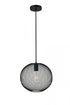 Elegant Lighting Keller 1 Light in Black Pendant Model: LD2250BK