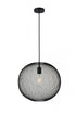 Elegant Lighting Kenna 1 Light Black Pendant With Clear Glass in Black and Clear Finish Model: LD2252BK