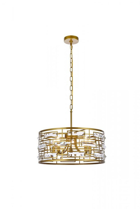 Elegant Lighting Kennedy 5 Light Pendant Model: 1108D19C