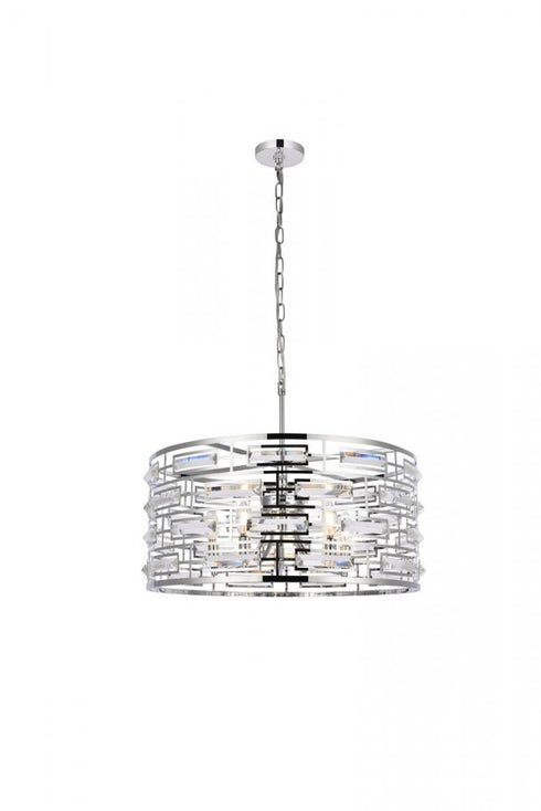 Elegant Lighting Kennedy 5 Light Pendant Model: 1108D24C