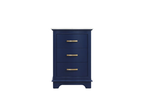 Elegant Lighting Knox Vanity Cabinet 24 Inch W x 22 Inch D x 34 Inch H blue Model: VF10224BL