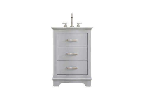 Elegant Lighting Knox Vanity Cabinet 24 Inch W x 22 Inch D x 34 Inch H grey Model: VF10224GR