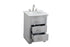Elegant Lighting Knox Vanity Cabinet 24 Inch W x 22 Inch D x 34 Inch H grey Model: VF10224GR