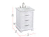 Elegant Lighting Knox Vanity Cabinet 24 Inch W x 22 Inch D x 34 Inch H white Model: VF10224WH