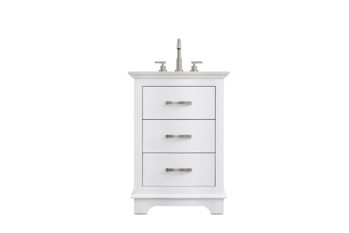 Elegant Lighting Knox Vanity Cabinet 24 Inch W x 22 Inch D x 34 Inch H white Model: VF10224WH