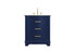 Elegant Lighting Knox Vanity Cabinet 30 Inch W x 22 Inch D x 34 Inch H blue Model: VF10230BL