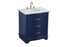 Elegant Lighting Knox Vanity Cabinet 30 Inch W x 22 Inch D x 34 Inch H blue Model: VF10230BL