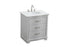 Elegant Lighting Knox Vanity Cabinet 30 Inch W x 22 Inch D x 34 Inch H grey Model: VF10230GR