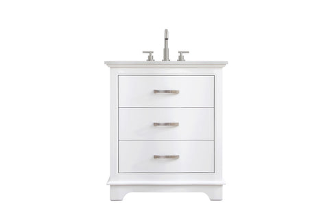 Elegant Lighting Knox Vanity Cabinet 30 Inch W x 22 Inch D x 34 Inch H white Model: VF10230WH