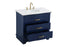 Elegant Lighting Knox Vanity Cabinet 36 Inch W x 22 Inch D x 34 Inch H blue Model: VF10236BL