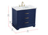 Elegant Lighting Knox Vanity Cabinet 36 Inch W x 22 Inch D x 34 Inch H blue Model: VF10236BL