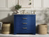 Elegant Lighting Knox Vanity Cabinet 36 Inch W x 22 Inch D x 34 Inch H blue Model: VF10236BL