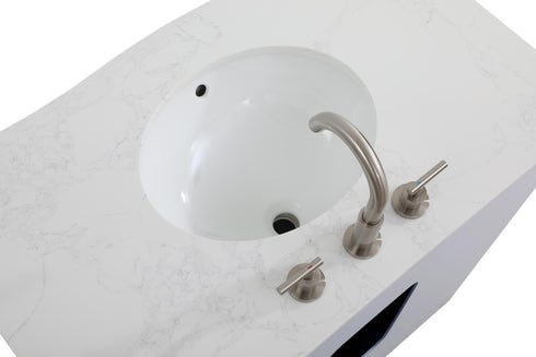 Elegant Lighting Knox Vanity Cabinet 36 Inch W x 22 Inch D x 34 Inch H grey Model: VF10236GR
