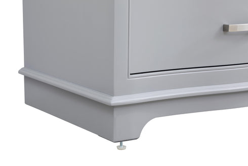 Elegant Lighting Knox Vanity Cabinet 36 Inch W x 22 Inch D x 34 Inch H grey Model: VF10236GR