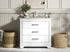 Elegant Lighting Knox Vanity Cabinet 36 Inch W x 22 Inch D x 34 Inch H white Model: VF10236WH