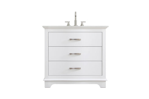 Elegant Lighting Knox Vanity Cabinet 36 Inch W x 22 Inch D x 34 Inch H white Model: VF10236WH