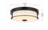 Elegant Lighting Kolson 1 Light Flush Mount D12 Inch H4 Inch LED 18 Watt 3CCT in Black Model: LD304F12BK