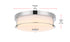 Elegant Lighting Kolson 1 Light Flush Mount D12 Inch H4 Inch LED 18 Watt 3CCT in Chrome Model: LD304F12C