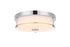 Elegant Lighting Kolson 1 Light Flush Mount D12 Inch H4 Inch LED 18 Watt 3CCT in Chrome Model: LD304F12C