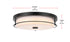 Elegant Lighting Kolson 1 Light Flush Mount D16 Inch H4 Inch LED 24 Watt 3CCT in Black Model: LD304F16BK